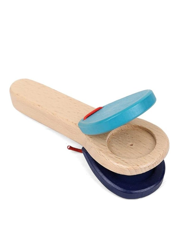 Mike Music - Colorful Wooden Castanets for Kids - Musical Learning Toys - Image 1