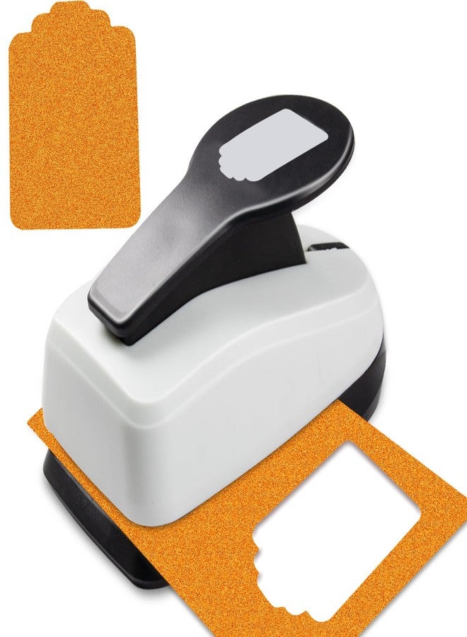 HKKYO Tag Punch, 2 inch Paper Punches, Tag Hole Punches for Paper Crafts, Hole Puncher for Tags, Gift TagPunch, Craft Puncher for Papers, Tags Cutter Punch, tagMaker - Image 1