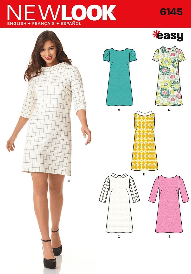 Simplicity Creative Patterns New Look 6145 Misses Dress A 81012141618