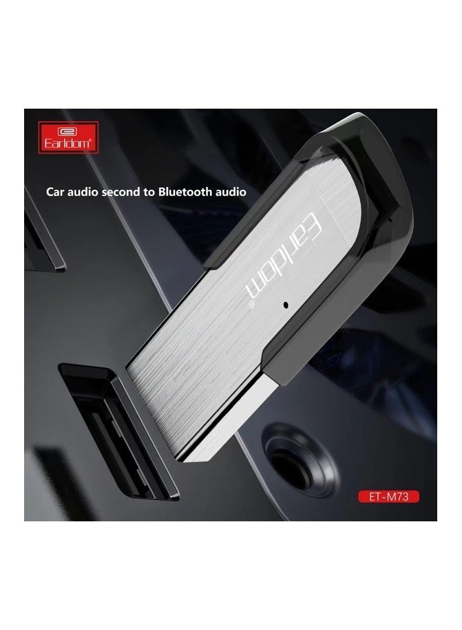 Earldom Bluetooth Audio Receiver Earldom ET-M73, USB, Silver - Image 3
