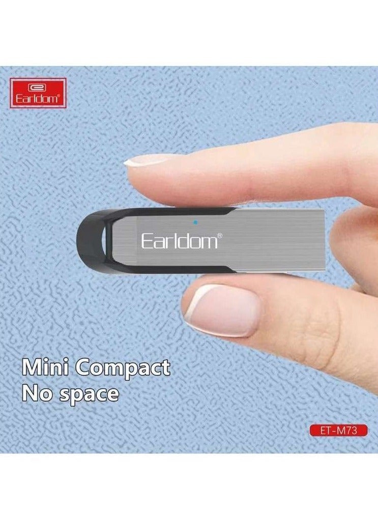 Earldom Bluetooth Audio Receiver Earldom ET-M73, USB, Silver - Image 5