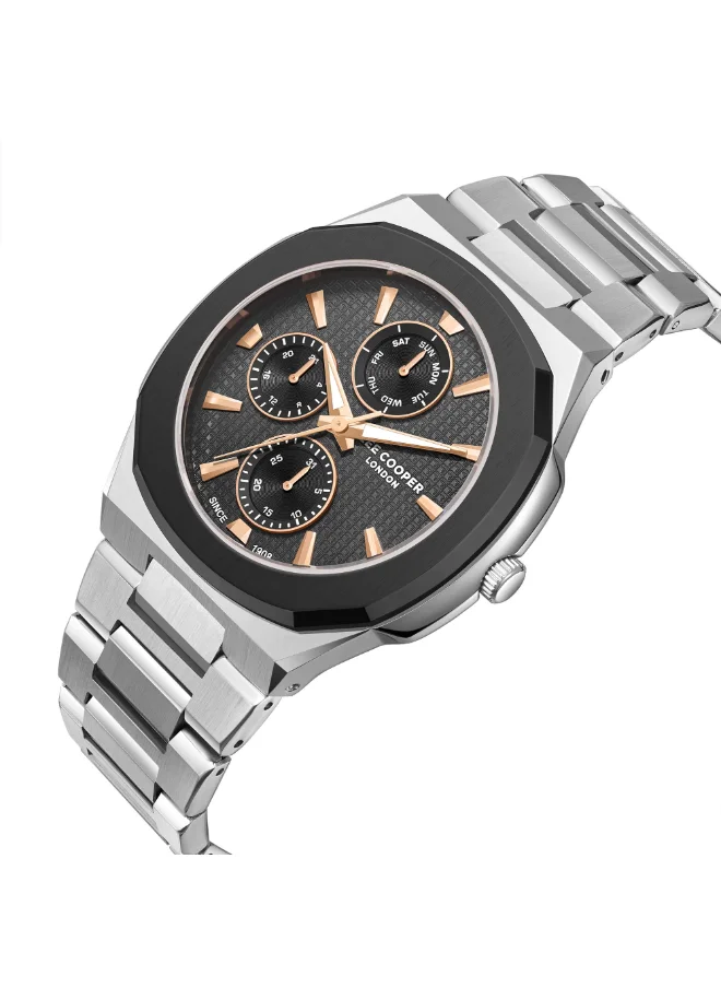 لي كوبر LEE COOPER Men Multi Function Black Smart Watch - LC08047.360