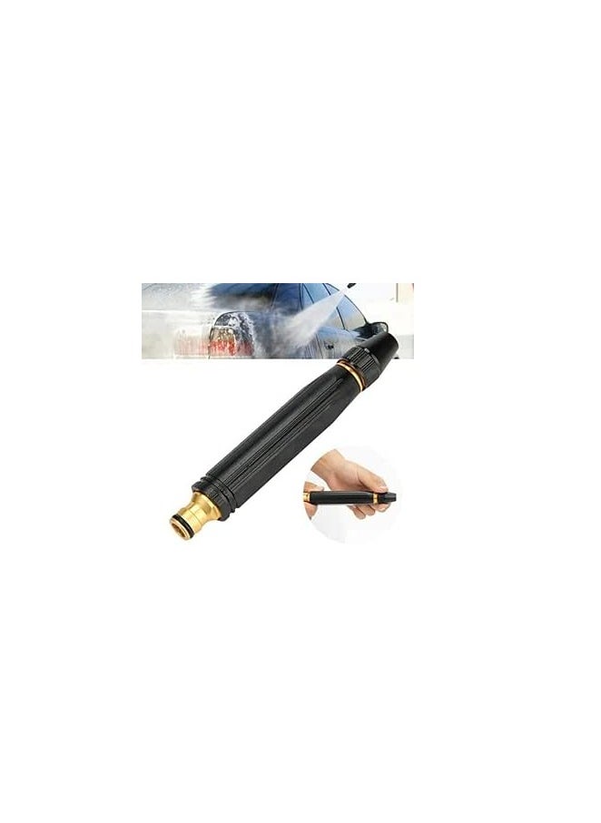 Spaceshoop Portable High Pressure Washing Water Gun, Adjustable Multifunction Pressure Washer Nozzle Spray Gun Direct Spray Car Wash Water Gun, Black High Pressure Nozzle  - Image 1