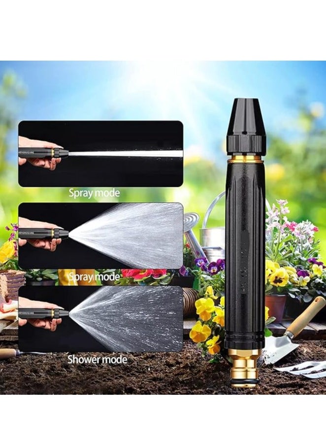 Spaceshoop Portable High Pressure Washing Water Gun, Adjustable Multifunction Pressure Washer Nozzle Spray Gun Direct Spray Car Wash Water Gun, Black High Pressure Nozzle  - Image 5