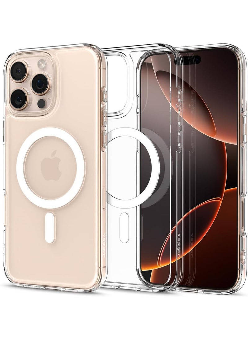 Spigen - غطاء حماية Ultra Hybrid MagFit لهاتف iPhone 16 Pro Max مزود بـ MagSafe (2024) - أبيض - Image 1