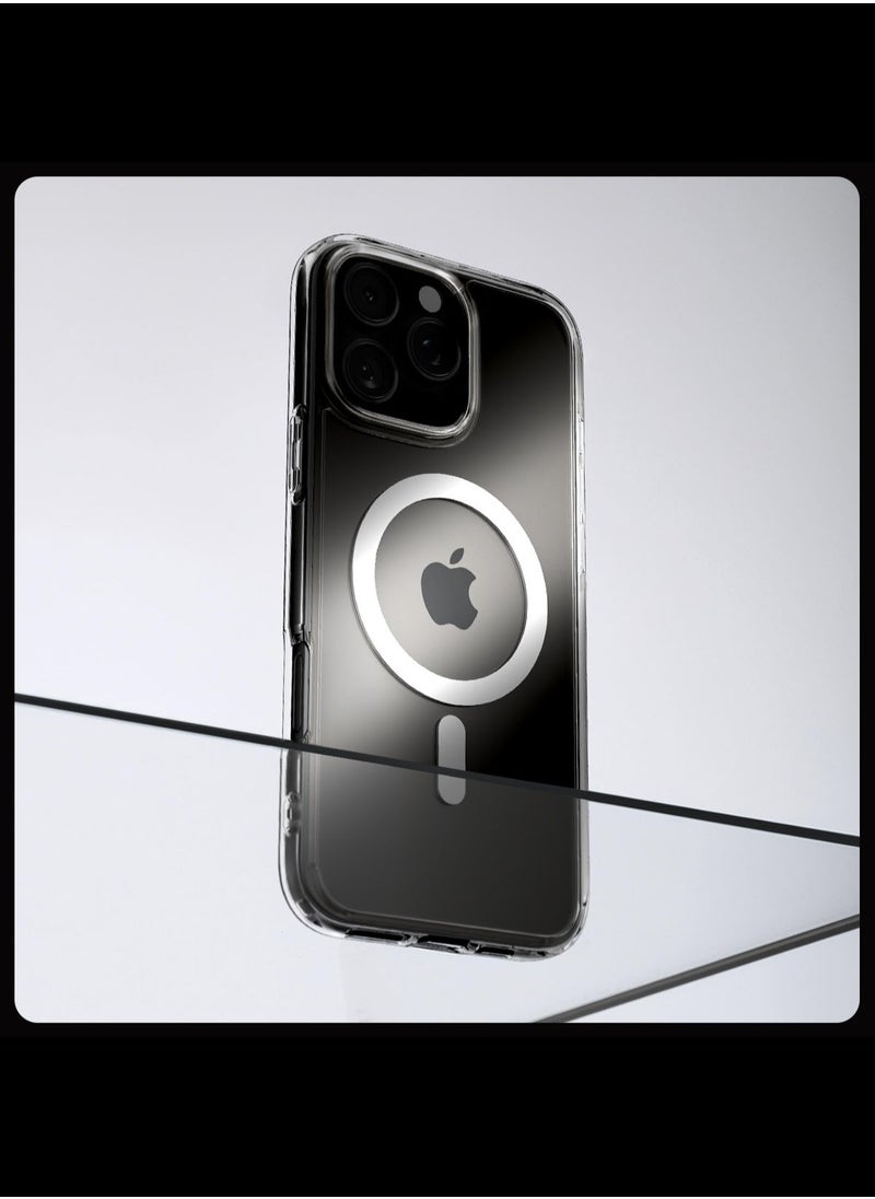 Spigen - غطاء حماية Ultra Hybrid MagFit لهاتف iPhone 16 Pro Max مزود بـ MagSafe (2024) - أبيض - Image 1
