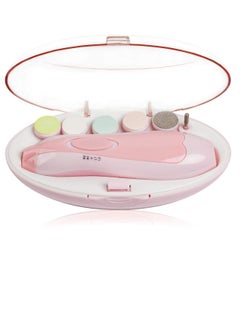 SCIENISH Baby Electric Nail File Drill for Baby No Sharp Claws Hurt Nail Care Professional Manicure Pedicure System for Beauty Nail Art 6 in 1 Safety Cutter Trimmer Clipper for Toes and Fingers  - Image 1