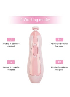 SCIENISH Baby Electric Nail File Drill for Baby No Sharp Claws Hurt Nail Care Professional Manicure Pedicure System for Beauty Nail Art 6 in 1 Safety Cutter Trimmer Clipper for Toes and Fingers  - Image 4