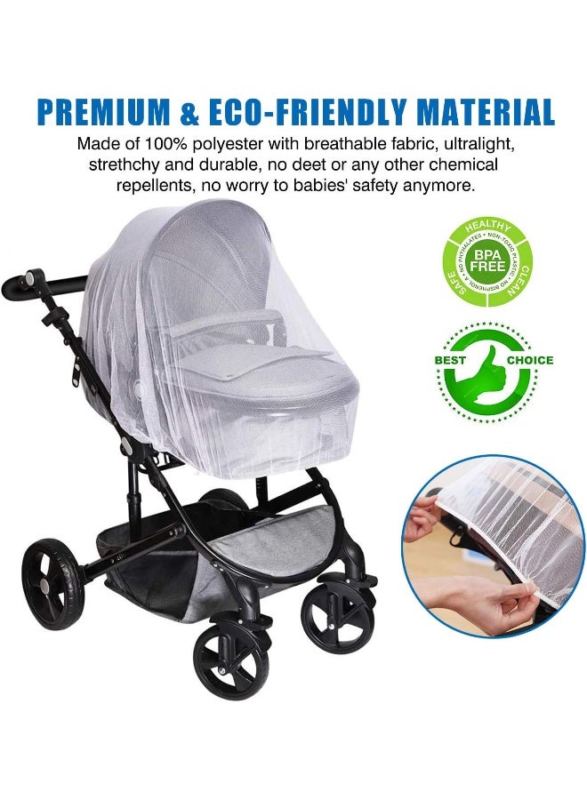 Vaxaape Stroller Rain Cover and Baby Stroller Mosquito Net(2-Piece Set),Universal Stroller Accessory,Waterproof, Windproof Protection,Protect from Dust Snow,Baby Travel Weather Shield - Image 4
