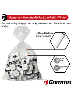 Gamma Agso10 Supreme Overgrip White, 3 Pack  - Image 4
