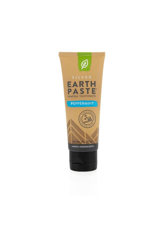 Redmond Earthpaste Natural Nonflouride Toothpaste Peppermint 4 Ounce Tube (1 Pack) - Image 1