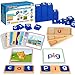 BAYSING Learning Toys for 3 4 5 Years Old Kids 116Pcs Short Vowel Letters Sorting Spelling Reading Toy Set with DoubleSided Flash Cards Preschool Kindergarten Learning Activities Toy for Boys Girls - Image 2