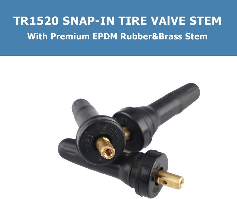 EZISOE 50 Pcs Tire TPMS 20008 Pressure Monitoring System Sensor Explosion-Proof Snap in Tire Valve Stems - Image 3