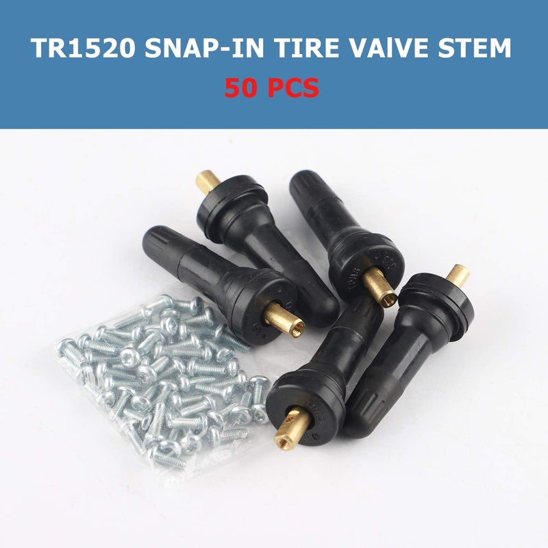EZISOE 50 Pcs Tire TPMS 20008 Pressure Monitoring System Sensor Explosion-Proof Snap in Tire Valve Stems - Image 4