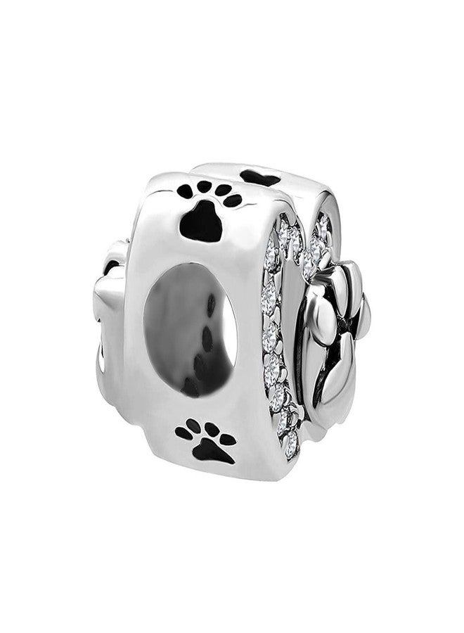 MiiFort Dog Cat Love Heart Paw Print Charm fits Pandora Charms Bracelets Pets Women Daughter Animal Lover - Image 2