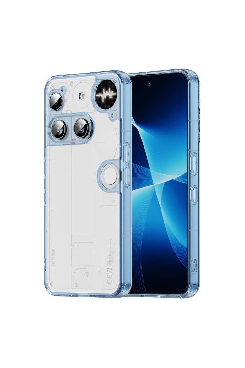 عام غطاء هاتف مزدوج الطبقات مناسب لـ Nothing Phone 3 - مزيج من مواد PC وTPU لحماية مزدوجة، مع تصميم دقيق يتطابق تمامًا مع جسم الهاتف.