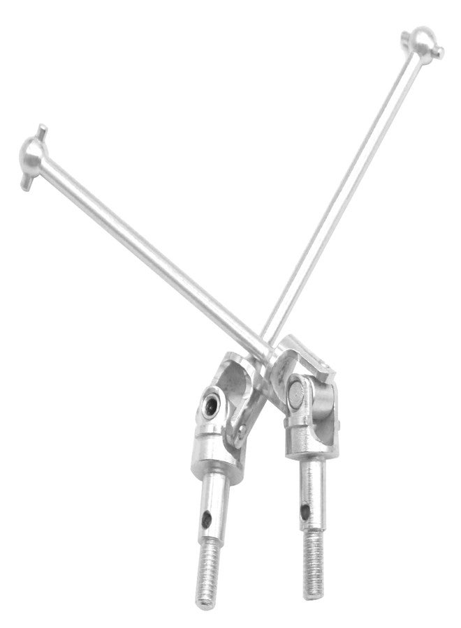 Vgoohobby 2Pcs Universal Shaft Drive Joint Upgrade Part 108015 Compatible with HSP Redcat Volcano Epx/epx PRO 1/10 RC Car Monster Truck 94111 94108 (Silver) - Image 3