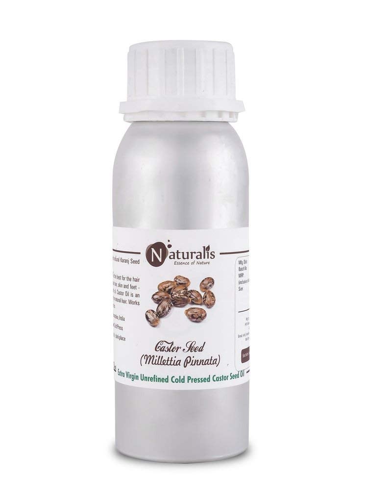 Naturalis Essence of Nature Extra Virgin Cold Pressed Unrefined Castor Oil for Hair Growth Skin Care Moisturising Dry Skin Nails 250ml