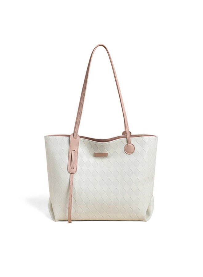 Yuyula Leather Handbag, Women's Tote Bag, Large Capacity, Handheld And Shoulder Strap, Brand Birthday Gift, High-end Feel, For Girlfriend Or Wife - Image 3
