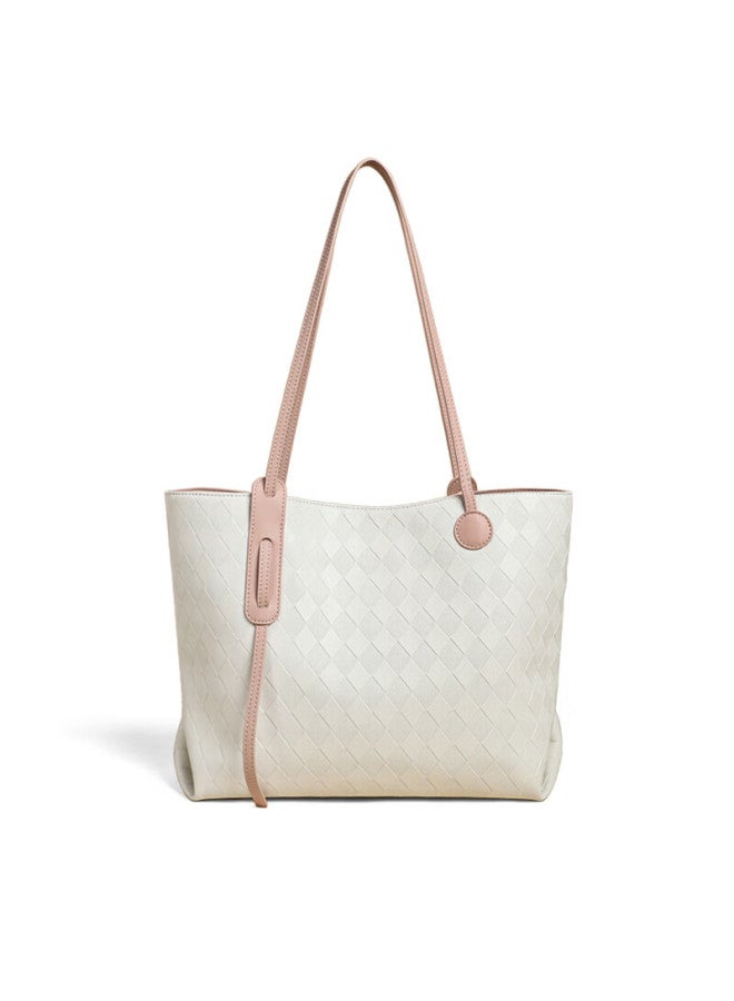 Yuyula Leather Handbag, Women's Tote Bag, Large Capacity, Handheld And Shoulder Strap, Brand Birthday Gift, High-end Feel, For Girlfriend Or Wife - Image 2