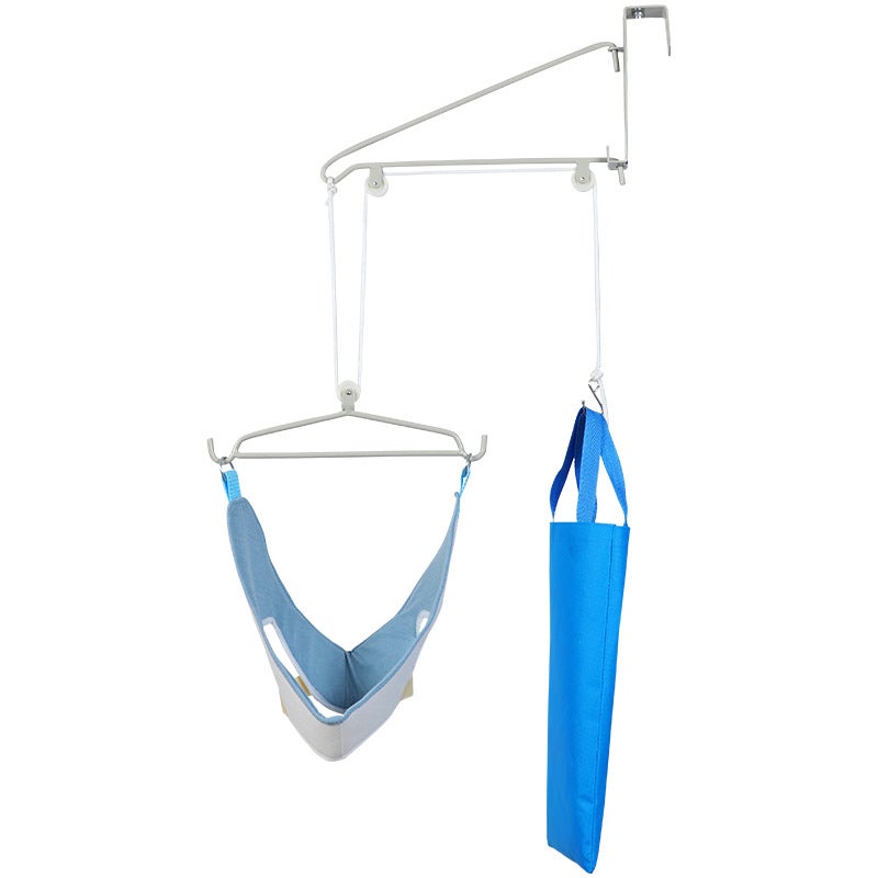 Cervical Traction Device: Adjustable Straps, Tool-Free Door Mount, Foam Neck Support - Portable Neck Stretcher for Home Travel Neck Pain Relief Spinal Alignment - Image 1