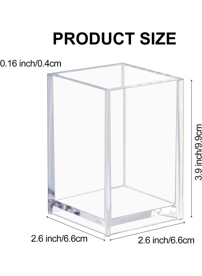 TPGP Acrylic Pen Holder Clear Pencil Holder For Desk Office Pen Organizer, 2 Pack - Image 2