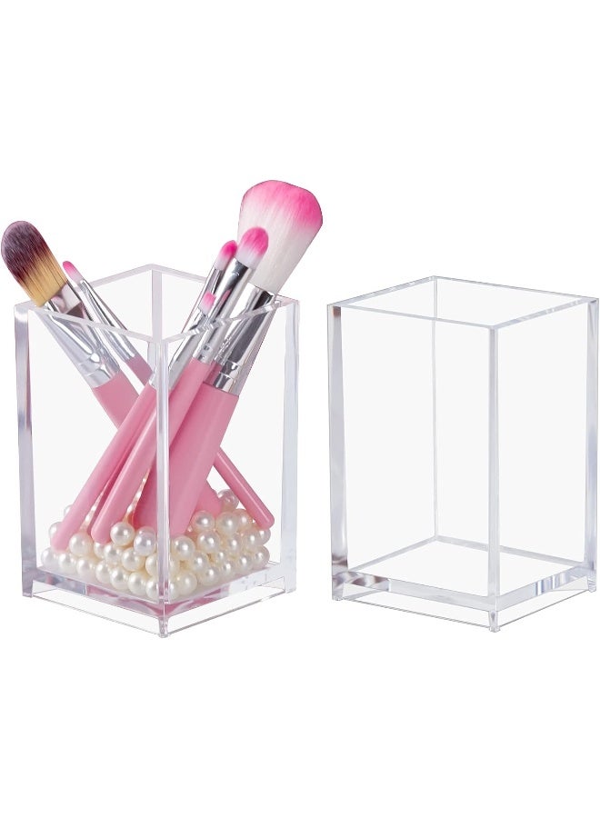 TPGP Acrylic Pen Holder Clear Pencil Holder For Desk Office Pen Organizer, 2 Pack - Image 1