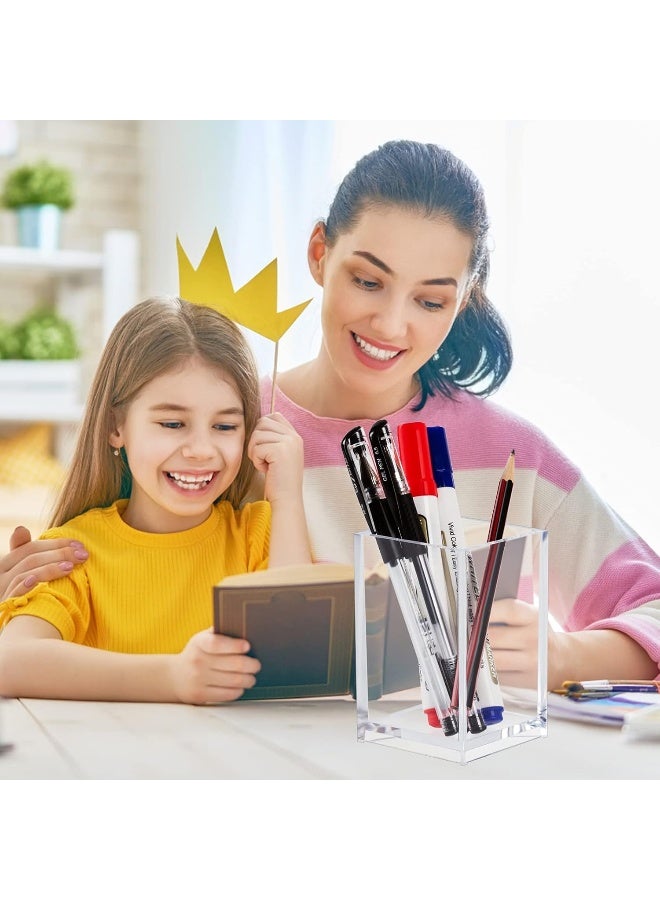 TPGP Acrylic Pen Holder Clear Pencil Holder For Desk Office Pen Organizer, 2 Pack - Image 5