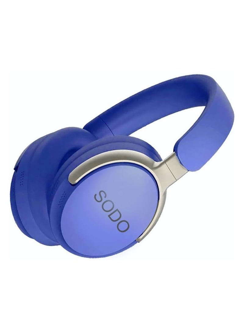 سودو سماعة الرأس SD-1103 اللاسلكية ستيريو فوق الأذن مع ميكروفون ازرق - Image 2