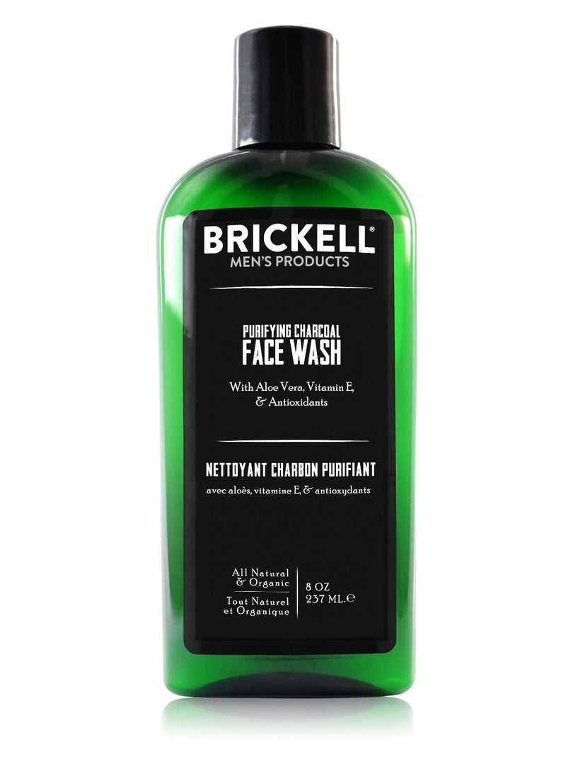 Brickell Men's Purifying Charcoal Face Wash for Men, Natural and Organic Daily Facial Cleanser, 8 Ounce, Scented - pzsku/ZA5CAD80D43D8DA43E90BZ/45/_/1739541909/47e21714-b7e7-4864-9e99-febeb4034002