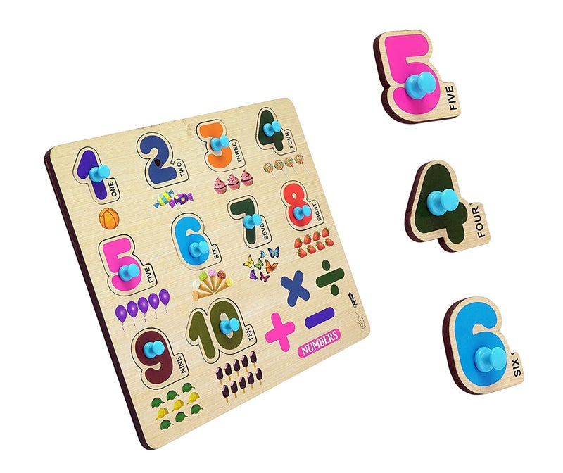 APPSTER Wooden Puzzle Toy for Kids | ABCD, Numbers, Shapes & Colors Learning Jigsaw | Educational Montessori Board for Toddlers Boys & Girls Age 3-6 - Image 3