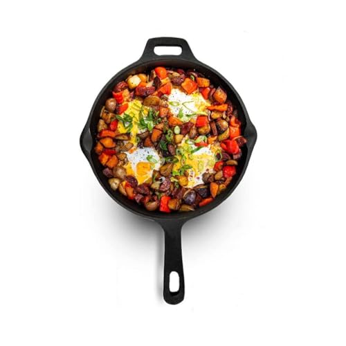 Ortex Super Smooth Cast Iron Fry Pan/Skillet with Long Handle|Medium 6 Inch,1 Kg|Induction Friendly|Nonstick Pre-Seasoned,100% Pure & Toxin Free,No Chemical Coating,Black - Image 1