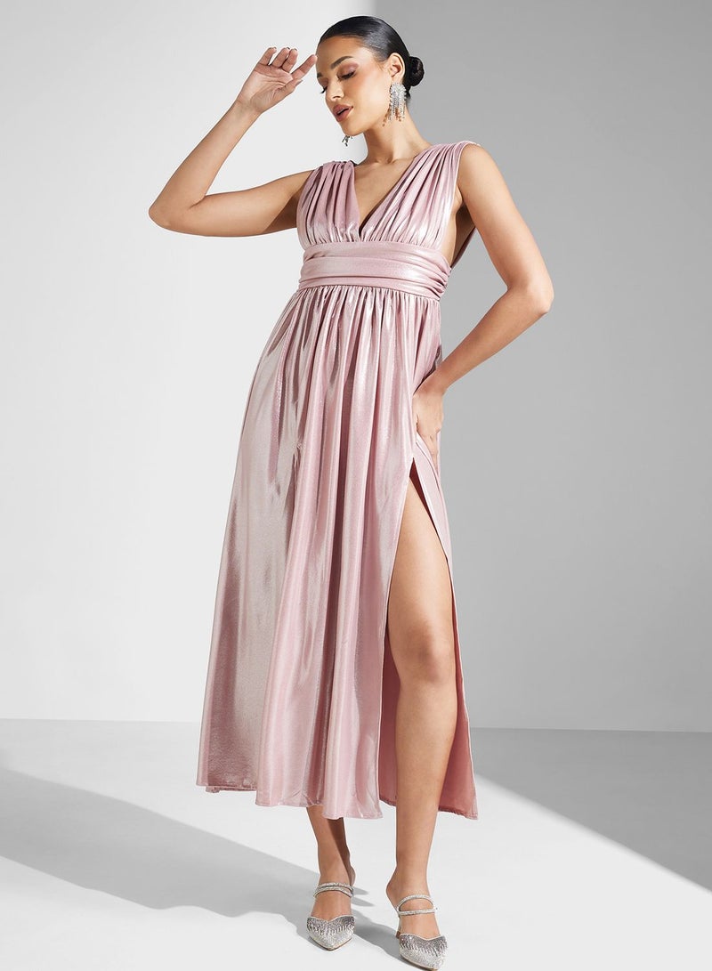 Ella Limited Edition Sleeveless Pink Gown Dress  - Image 4