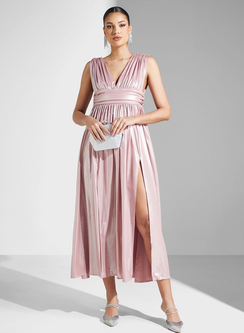 Ella Limited Edition Sleeveless Pink Gown Dress  - Image 1