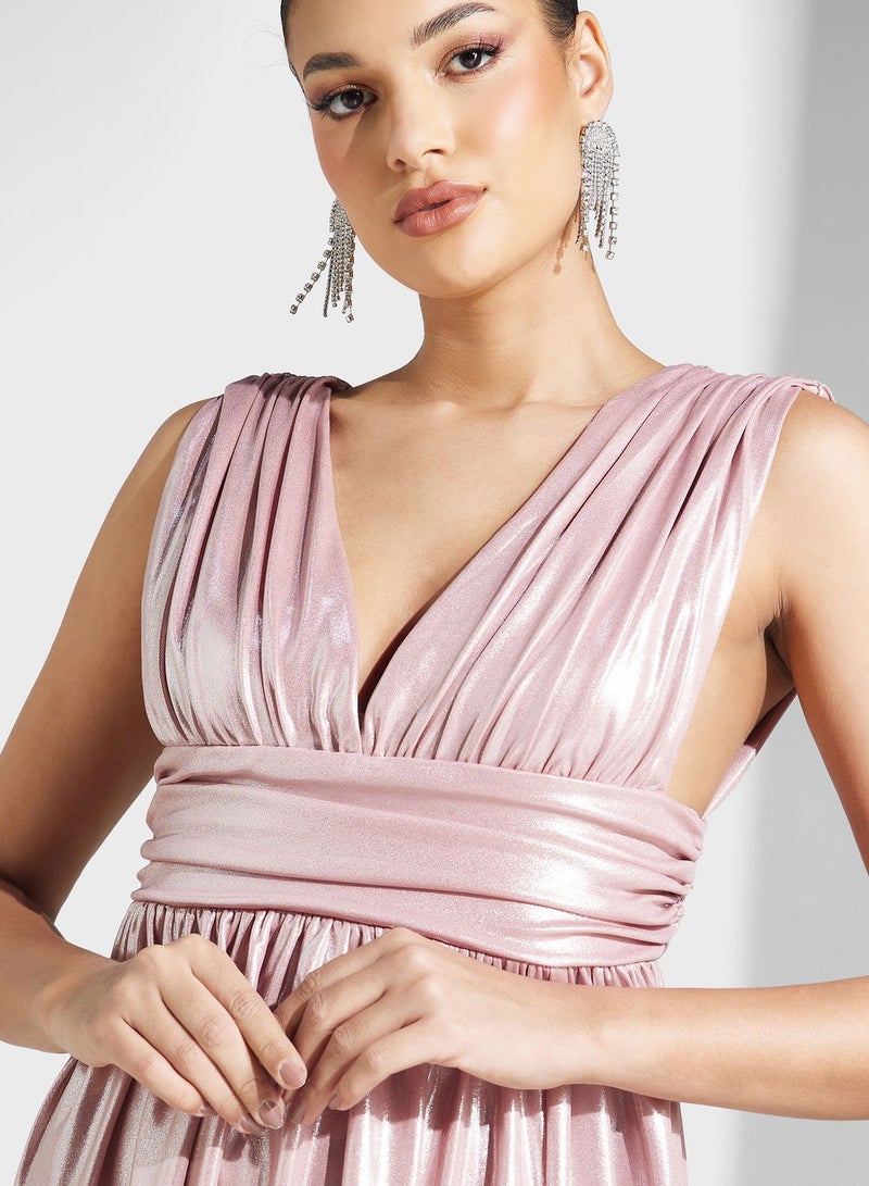Ella Limited Edition Sleeveless Pink Gown Dress  - Image 3