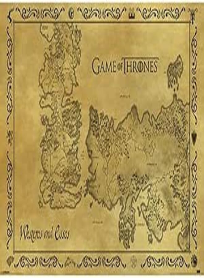 Pyramid International Game Of Thrones, Antique Map Maxi Poster 