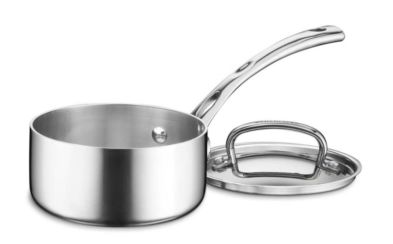 Cuisinart FCT1914 French Classic TriPly Stainless 1Quart Saucepan with Cover - Image 2