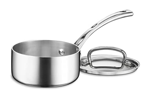 Cuisinart FCT1914 French Classic TriPly Stainless 1Quart Saucepan with Cover - Image 1