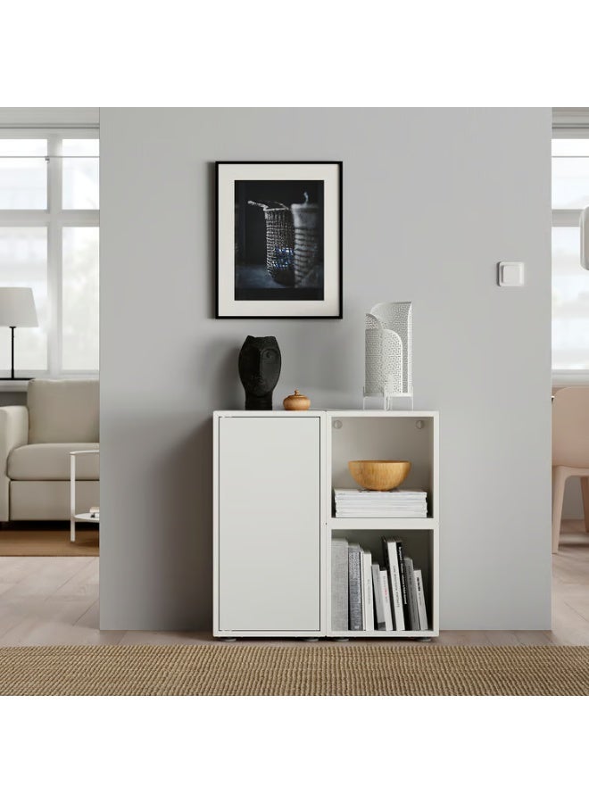 IKEA (IKEA) خزانة متعددة الاستخدامات بقاعدة، لون أبيض، 70×35×72 سم - Image 2