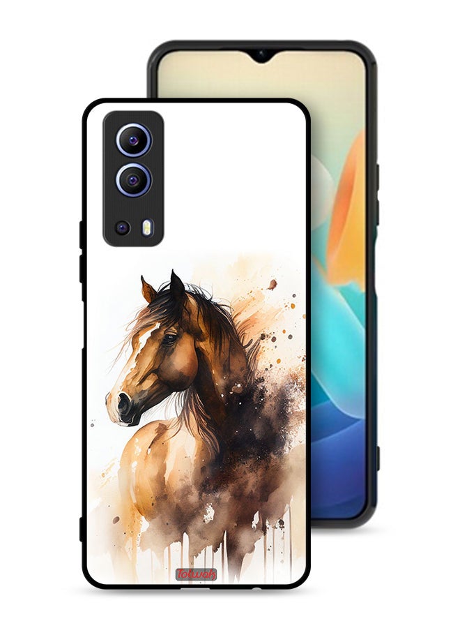 Tolwak Vivo iQOO Z3 5G Protective Case Cover Horse Abstract Art - Image 1