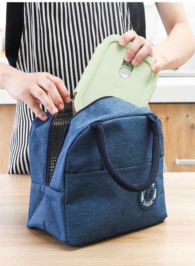 ACUDY Insulated Lunch Bag for Office, College & School – Travel Tiffin Storage Bag – Regular Size, Leakproof & Durable (Blue) - Image 1