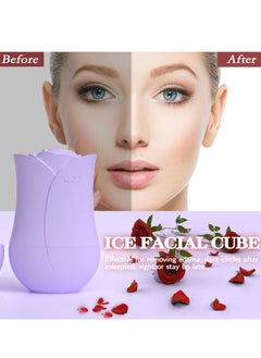 Generic Ice Roller for Face, Rose Shape Ice Cube Facial Roller Massager, Reusable Silicone Face/Eyes/Neck Ice Mold for Skin Care, Naturally Conditioning, Ideal Gift for The Special One You Love  - Image 2