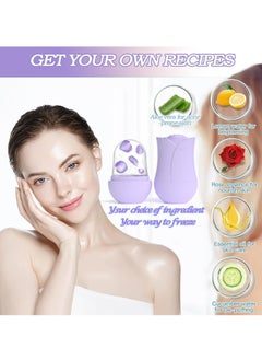 Generic Ice Roller for Face, Rose Shape Ice Cube Facial Roller Massager, Reusable Silicone Face/Eyes/Neck Ice Mold for Skin Care, Naturally Conditioning, Ideal Gift for The Special One You Love  - Image 3