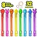 VKTEN 32Pcs EasterThemed Mini Bubble Wands Assortment 8 Colors 8 Styles Bubble Party Favors for KidsEaster Basket Stuffers Essentials - Image 4