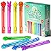 VKTEN 32Pcs EasterThemed Mini Bubble Wands Assortment 8 Colors 8 Styles Bubble Party Favors for KidsEaster Basket Stuffers Essentials - Image 2