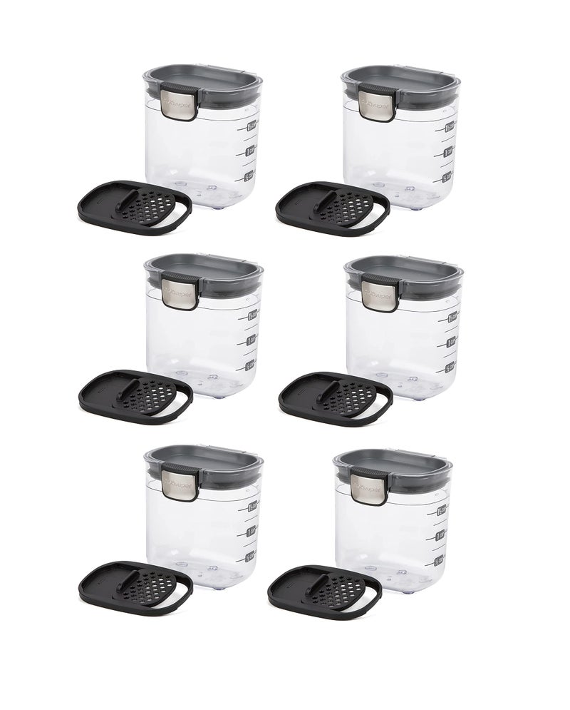 Progressive PKS401 15 Cup Mini Prokeeper Airtight Silicone Seal Storage Container Great For Spices  Baking Acessories 6 Piece