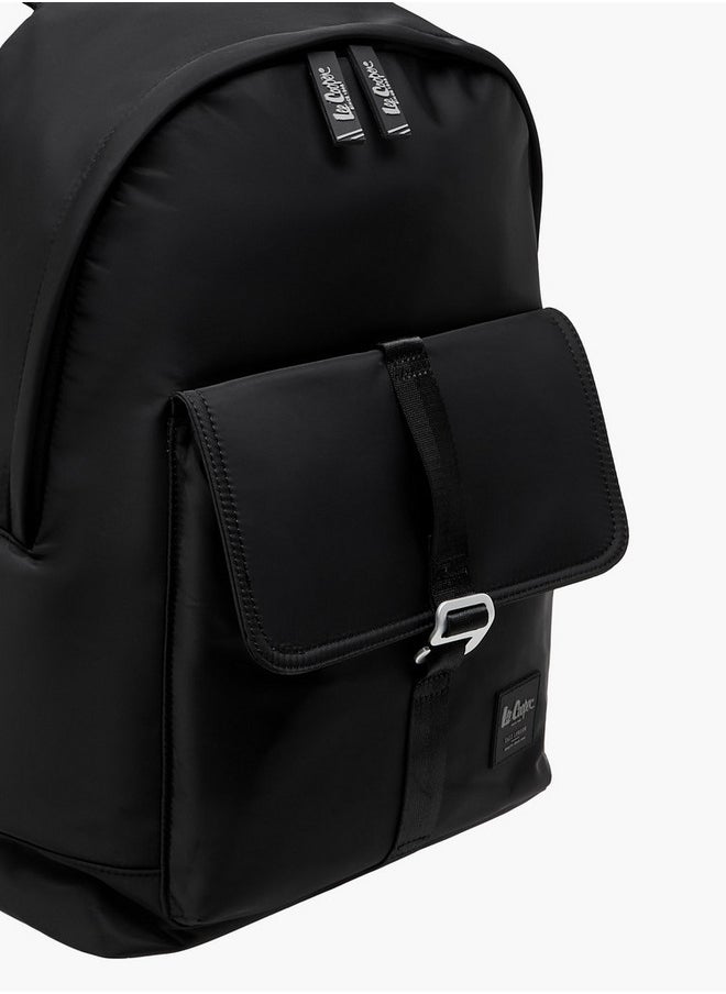 Lee Cooper Solid Backpack with Zip Closure and Adjustable Strap - 12x30x45 cm  - Image 4