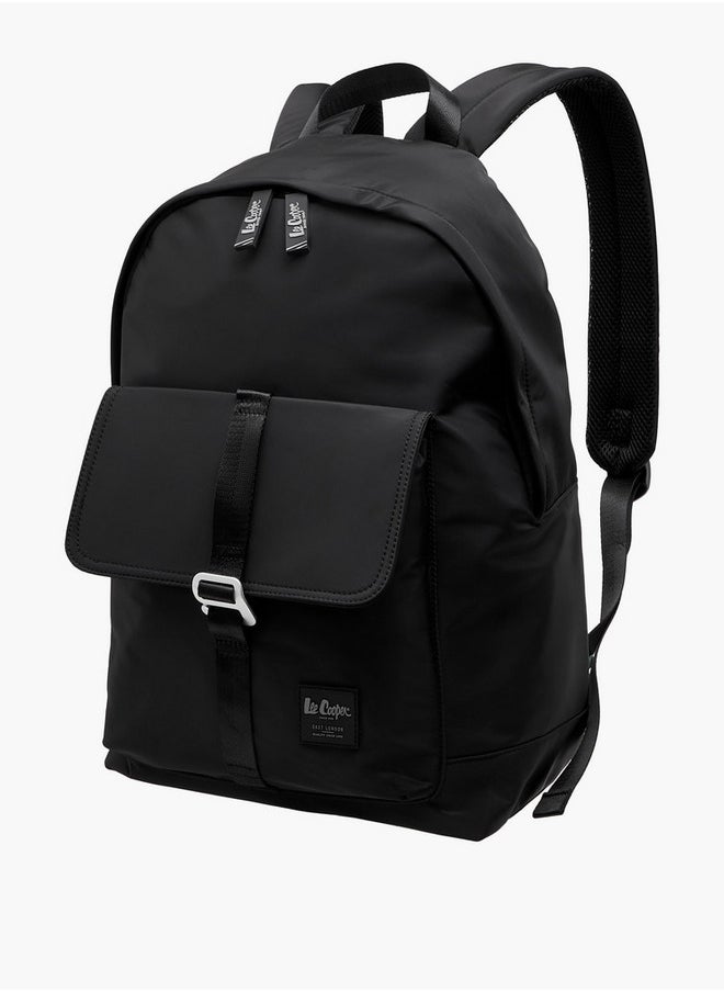 Lee Cooper Solid Backpack with Zip Closure and Adjustable Strap - 12x30x45 cm  - Image 2