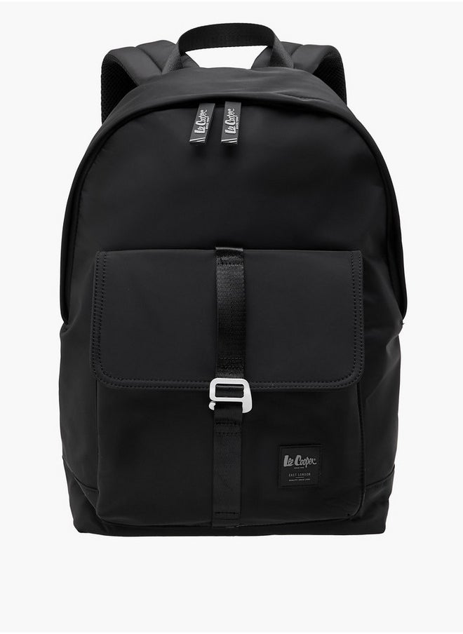 Lee Cooper Solid Backpack with Zip Closure and Adjustable Strap - 12x30x45 cm  - Image 1
