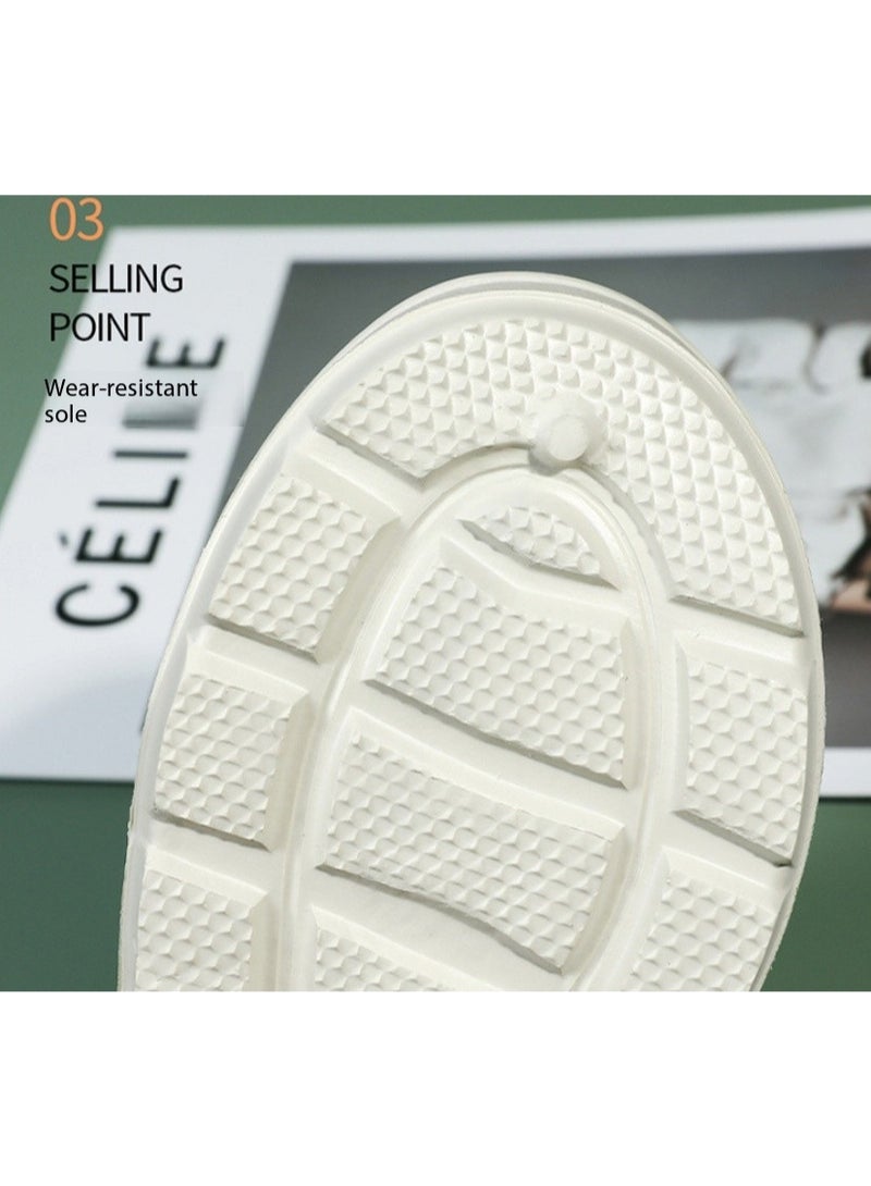 Surgical shoes, chef shoes, unisex fully enclosed breathable shoes, protective shoes, suitable for doctors, nurses, chefs and laboratory staff, non-slip sandals (white). - Image 4